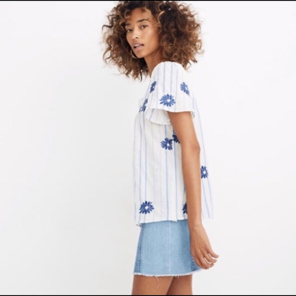 Madewell Tops - Madewell Embroidered Blouse
